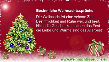 besinnliche Weihnachtssprüche