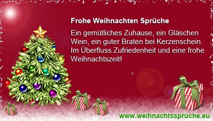 Frohe Weihnachten Sprüche