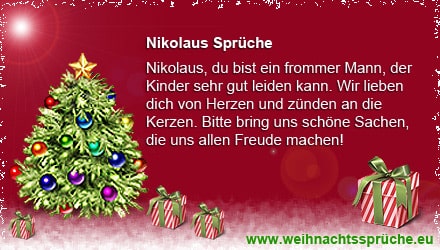 Nikolaus Sprüche